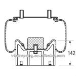 S22046 Natural Rubber Semi Trailer Air Bags W01-358-875 Prototype 10 10-15 S 711