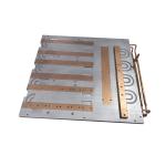 Copper Water Tube Laser Equipment Cold Plate , CNC Machined Chill Plate