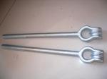 Zinc Paint Galvanized Ground Anchors , Hot Dipped Galvanized Thimble Eye Anchor