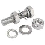 Hex Head Bolt With Nut And Washer M8 M10 Stainless Steel A2 Hexagon Bolts