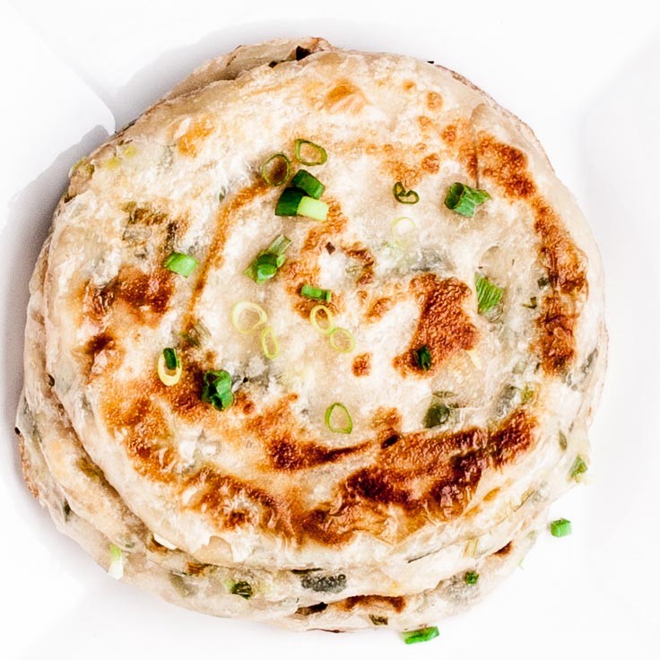 Chinese Breakfast Lachha Paratha Making Machine Green Onion Pancake Production Line