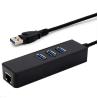 Buy cheap RJ45 Gigabit Ethernet Plastic ABS 3 Port USB 3.0 HUB from wholesalers