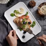 Plain Hotel A Grade Porcelain Plates Durable Heat Resistant White Porcelain