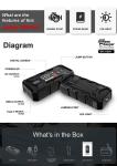 Emergency Car Battery Booster Pack Total Output 65w 20000mAh Portable Power