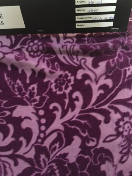 Buy cheap velvet burn out fabric from wholesalers