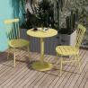Buy cheap Dia 60cm Full Steel Garden Dining Set Disc Table And 2 Chairs from wholesalers
