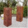 Buy cheap Rustic Red Garden Lights Corten Steel Outdoor Lights Box Metal Outdoor Lamp 10Watt from wholesalers