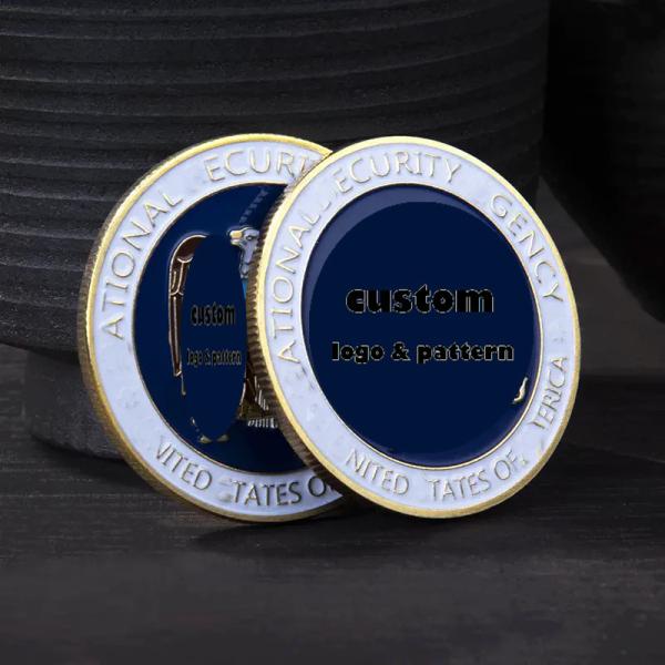 Blank Souvenir Logo 3D Brass Challenge Coin Silver Gold Coin 3d For Laser