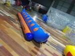 Single Tube Inflatable Pontoon Boats Fly Fishing Boats For 7 Persons Entertainme