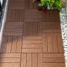 Buy cheap Snap together Wood Deck Tiles Embossed Lightweight Deck Tiles from wholesalers