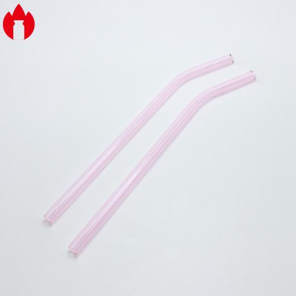 Buy cheap Pink Color Borosilicate Glass Drinking Straws For Tea Coffee from wholesalers