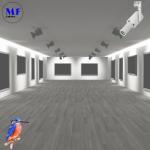 High CRI LED Shapeable Magnetic Track Spot Light For Museum Artwork Art Gallery