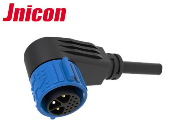 Right Angle Waterproof Wire Connectors , 16 Pin Waterproof Electrical Wire