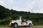 Battery Operated 48V Electric Classic Shuttle Bus 6 Passenger With Rear Axle
