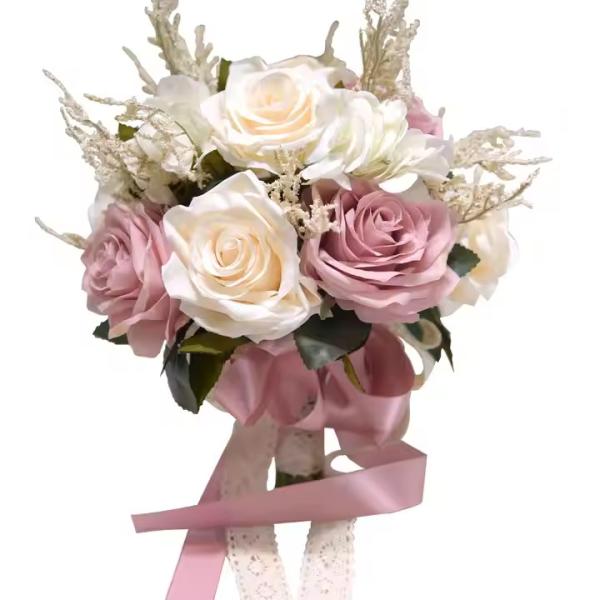 Buy cheap Artificial Flower Bouquet Rose Peony Silk Flowers for Wedding Decoration Bride Bridesmaid Bridal Bouquet Flower from wholesalers