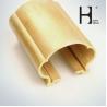 Buy cheap OEM Golden Copper Alloy Handrail , 6m Length Architectural Bronze Handrail from wholesalers