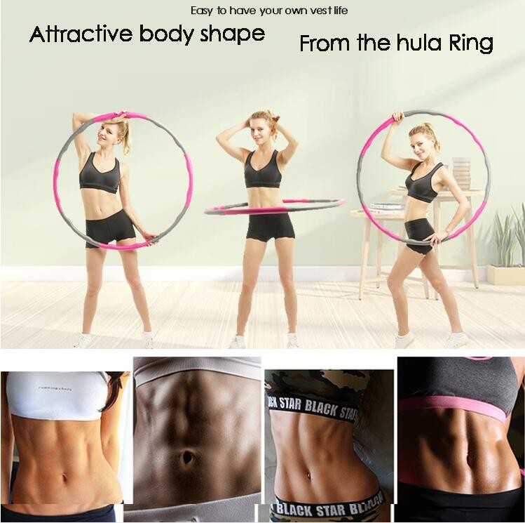 8 Knots Removable Fitness Hula Hoop For Fat Burning