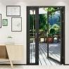 Buy cheap Double Glass Aluminum Hinged Door 1.4mm-2.0mm Double Tempered Glass from wholesalers