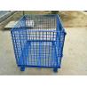 Buy cheap Galvanized / Powder Coating Metal Pallet Cages For Small Parts Storage from wholesalers