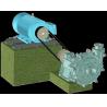 Buy cheap Non Clogging 15kw Slurry Pump Explosion Proof 80ZBD-400 from wholesalers