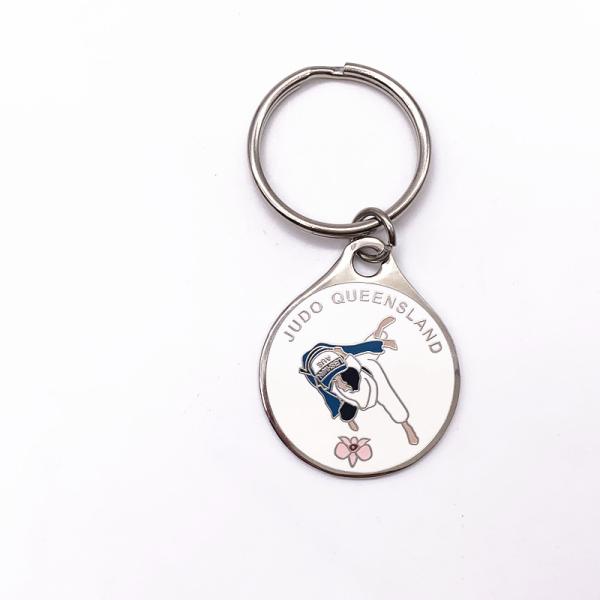 Buy cheap Beautiful Custom Metal Keychains , Soft Enamel Personalised Metal Keyrings from wholesalers