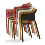 stackable plastic arm dining chair furniture