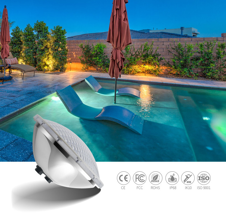 Outdoor waterproof Private Mode IP68 RGB color underwater led pool light with ce rohs