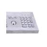 Buy cheap 106 Keys Industrial Metal Keyboard With Trackball Stainless Steel Material from wholesalers