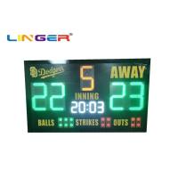 Buy cheap Waterproof Cabinet Led Baseball Scoreboard With Club Logo product