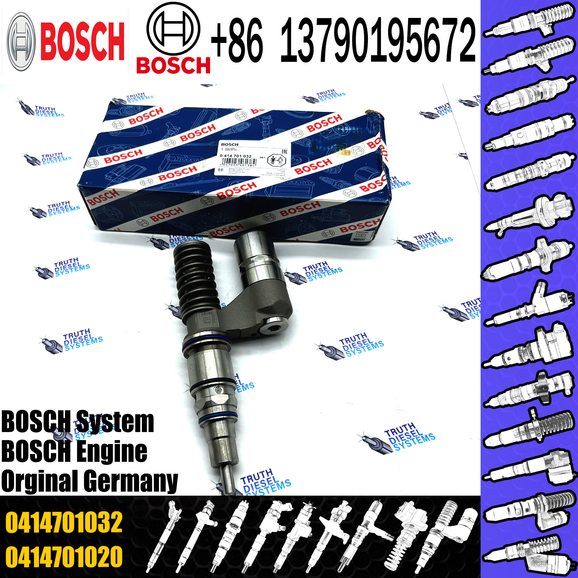 Diesel Fuel Unit Injector 0414701058 0414701029 0414701030 0414701059 0414701032