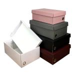 Eco-friendly Single Side Coating Rigid Cardboard Shoe Storage Box for Spot Goods