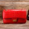 Buy cheap Luxury Genuine Crocodile Belly Skin Gold Hardware Lady Evening Flap Purse Alligator Leather Women Single Shoulder Bag from wholesalers