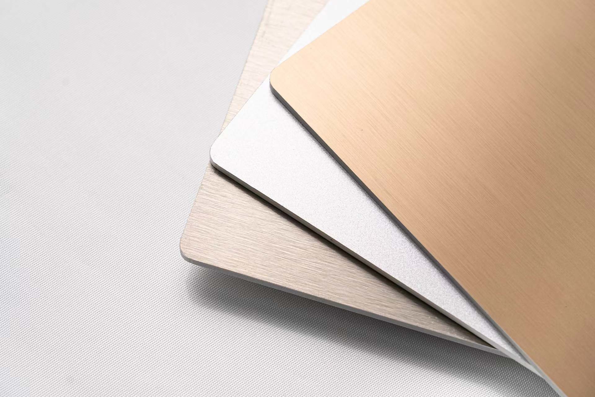 Decorative PVDF ACP Sheets 6.0mm Thickness Mirror Finish 0.25mm Aluminum Layer For Shopping Center Interiors