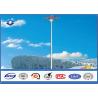 Buy cheap Polygonal / Conical shape high mast lighting poles , Stadium Light Pole 24 mm Bolt diameter from wholesalers