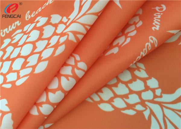 Buy cheap Printed 4 Way Stretch 87 Polyester 13 Spandex Fabric For Bikini , Waterproof from wholesalers