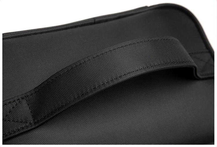 New Fashion Large Capacity Women Double Layer Black Waterproof Nylon Cosmetic Makeup Brush Bag Organizer