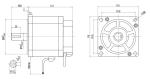 310vdc 2.5kw BLDC Motor Nema43 110mm Square Shape Stepper Motor Brushless