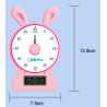 Buy cheap Kids ABS Pink Blue Rabbit Shape Education Countdown Timer For Studying Kitchen Yogo from wholesalers