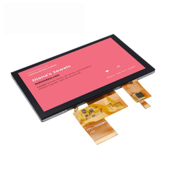 Buy cheap 800x480 Touch Screen TFT Display 5 Inch 40 PINS 24bit RGB 420 CD/M2 from wholesalers