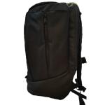 Fashionable Simple Big Capacity Nylon Leisure Backpack Multi Function Black