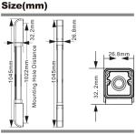 Safety Light Curtain Anti Pinch Photocell 1m 4 Beams for Industrial PVC Fast