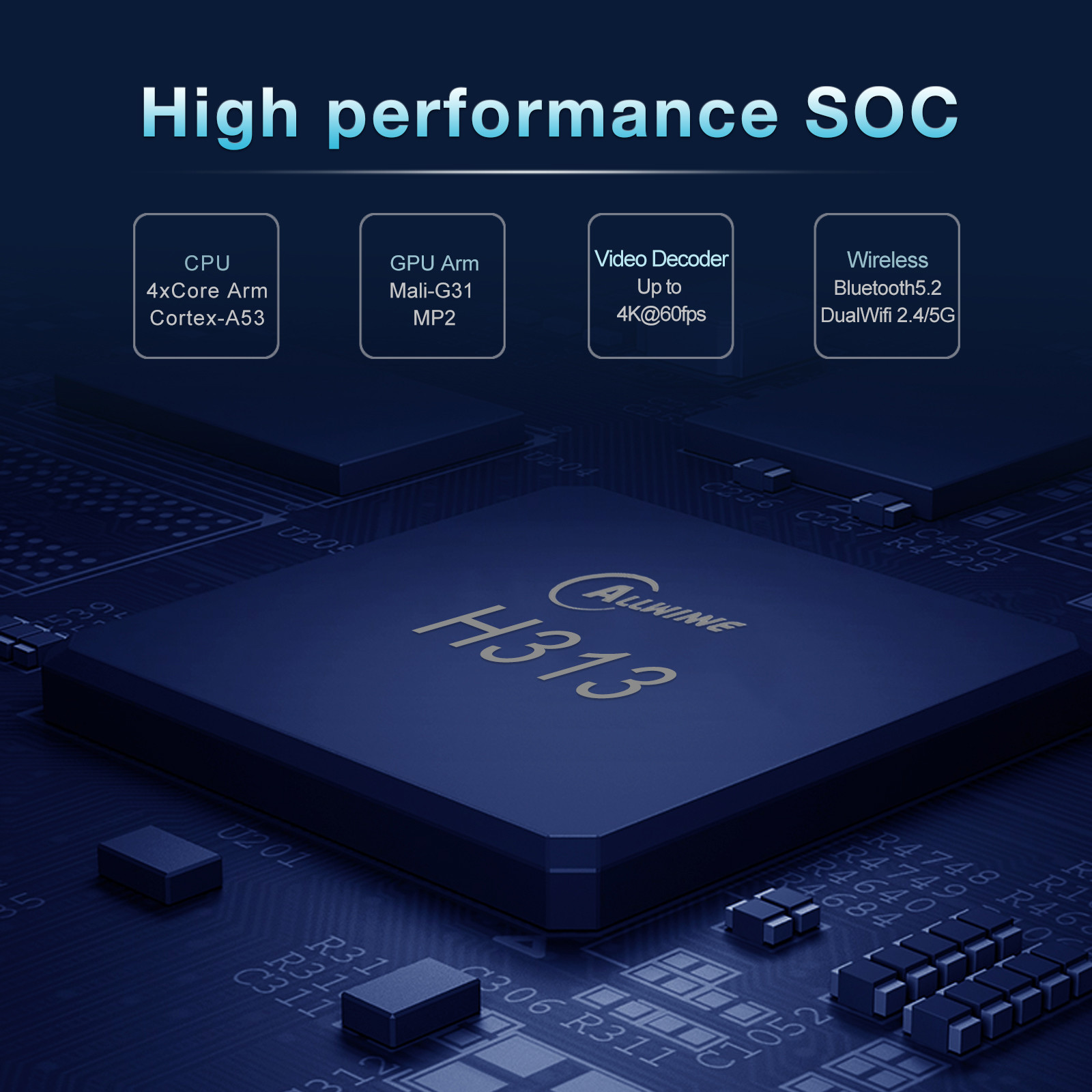 Android 10 H313 North American IPTV 4k Streaming Android TV Box