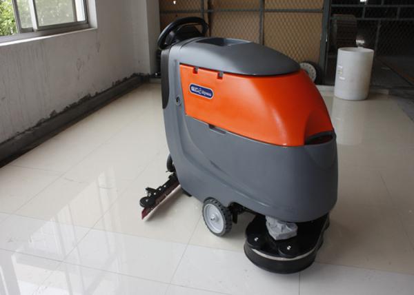 Buy cheap Low Noise Cleaning Width Battery Powered Floor Scrubber Not For Soft Carpet from wholesalers