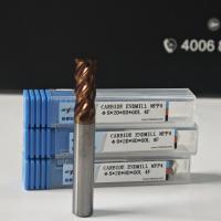 Buy cheap Solid Carbide Dry Wet Machining 8mm Universal 4 Flutes Flat End Mill Φ8x20x8Dx60 product