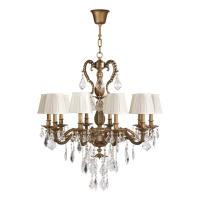 Buy cheap Polished brass 10 light chandelier with Lampshade for Living room Bedroom (WH-PC product
