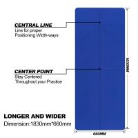 Buy cheap Blue Color Durable 6mm Yoga Mat / Unique Design Toxic Free Yoga Mat product