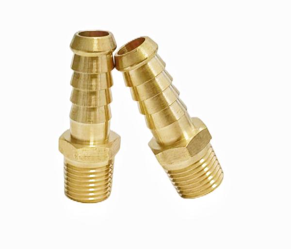Buy cheap 3/8" Barb X 3/8" NPT Male Brass Hose Barb Fittings CNC from wholesalers