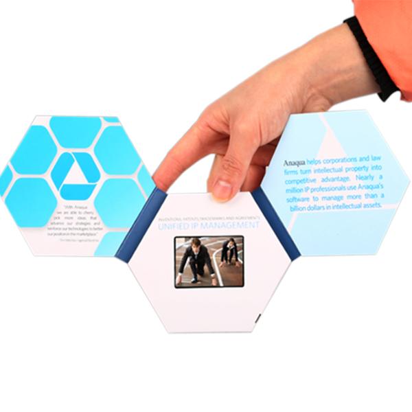 Buy cheap LCD Video Brochure Card Manufacturer , Advertising Business Brochure Digital Video Book from wholesalers
