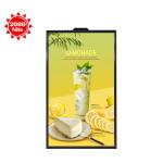 LCD in Glass window Semi-outdoor facing Advertisement Solution in size 43" 55"