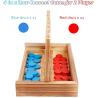 Buy cheap Newest Customized Classic Wood Dice Game with Numbers & Line Up 4 Game for Kids Family from wholesalers
